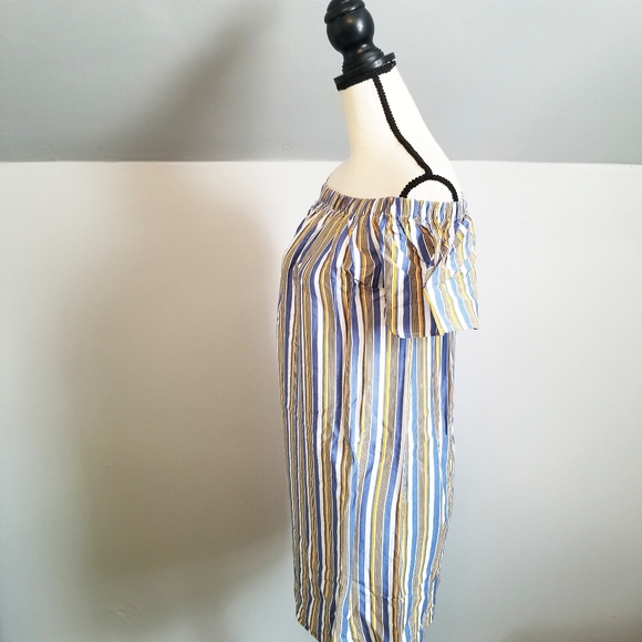 Modcloth Cape Cod Cutie Off-the-Shoulder Dress - Picture 4 of 6